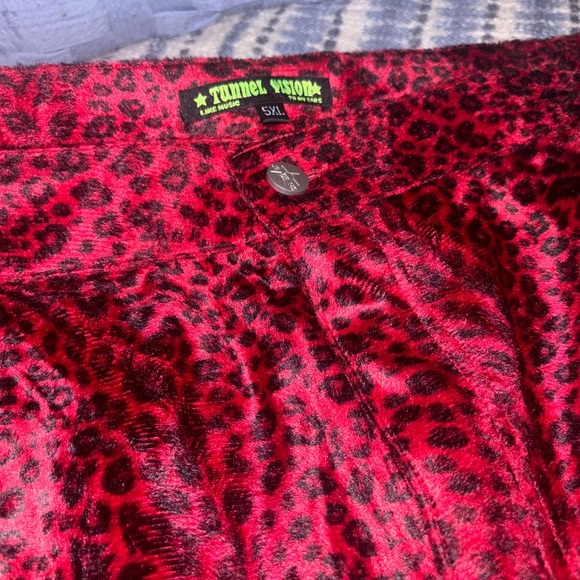 Fuzzy animal print pants tunnel vision 5x - Picture 6 of 7
